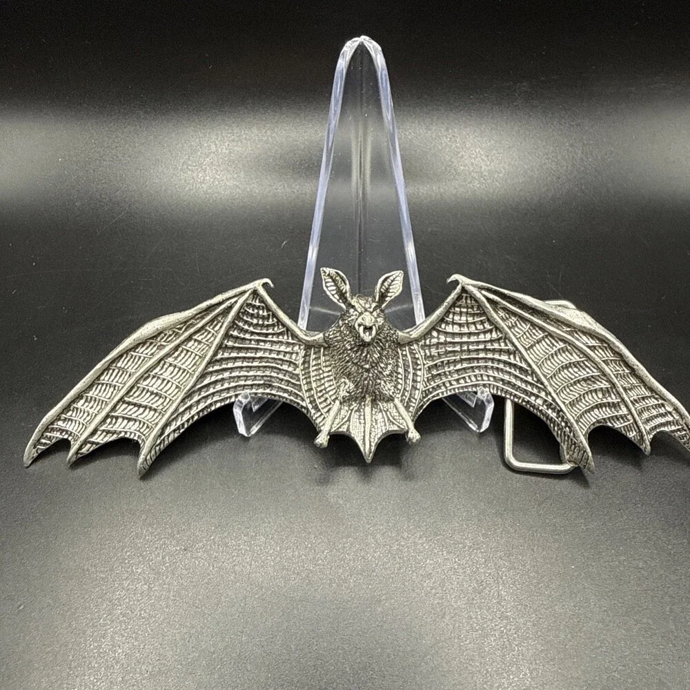 VINTAGE 1994 THE ALCHEMY CARTA BIKER BAT GOTHIC BELT BUCKLE MADE IN ENGLAND